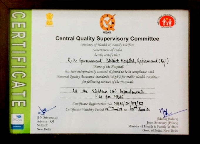 Quality Assurance certificate